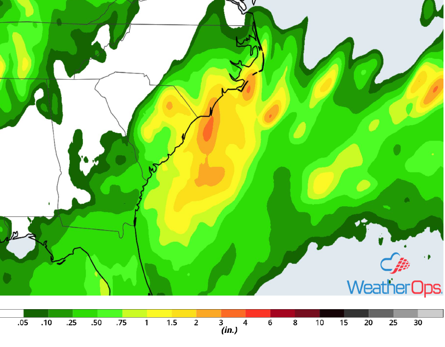 Rainfall Accumulation for Friday, July 20, 2018