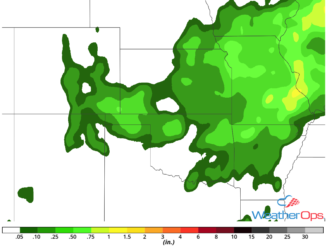 Rainfall Accumulation for Tuesday, August 7, 2018