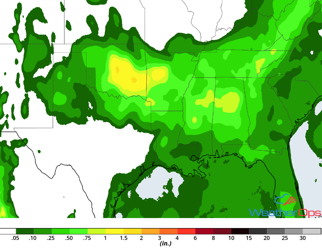 Rainfall Accumulation August 8-9, 2018