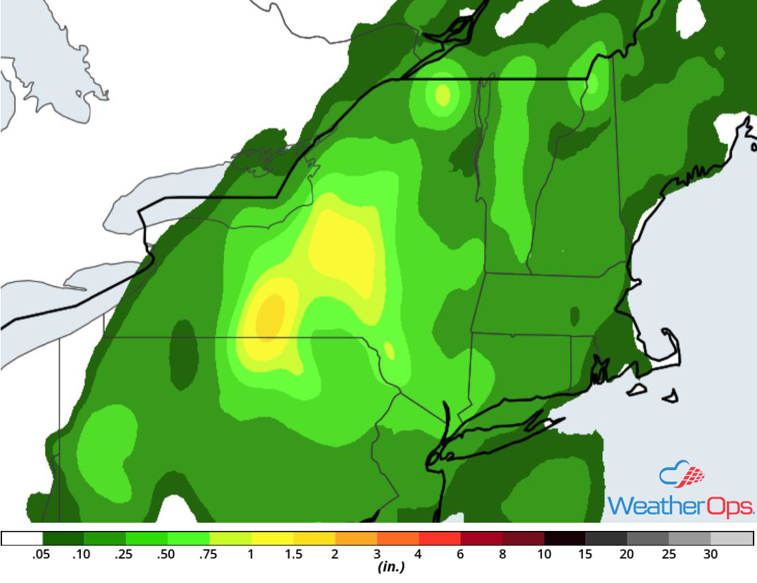 Rainfall Accumulation for Tuesday, August 14, 2018