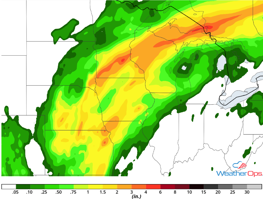 Rainfall Accumulation September 4-5, 2018