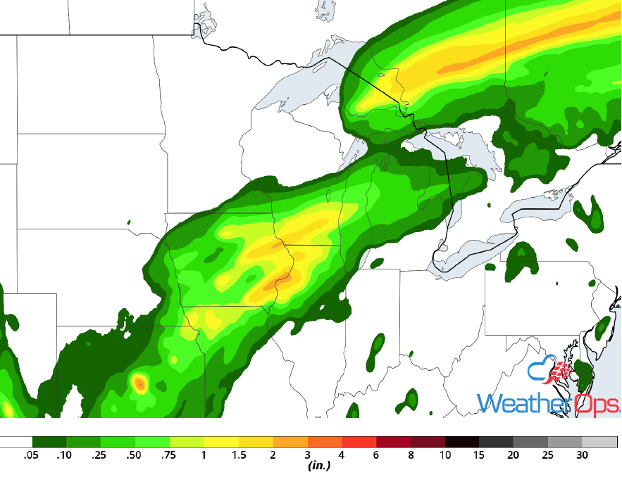Rainfall Accumulation for Wednesday, September 5, 2018