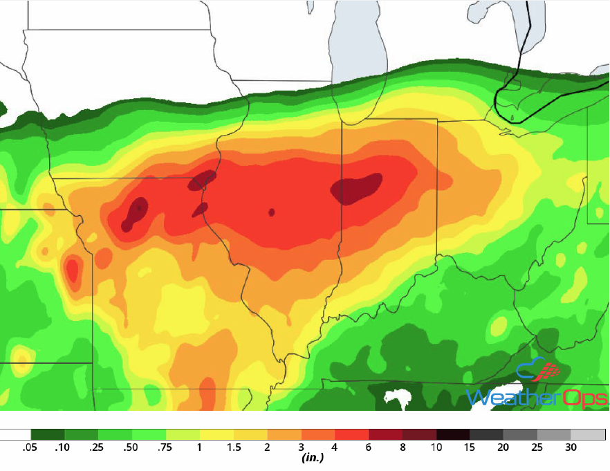 Rainfall Accumulation September 6-8, 2018