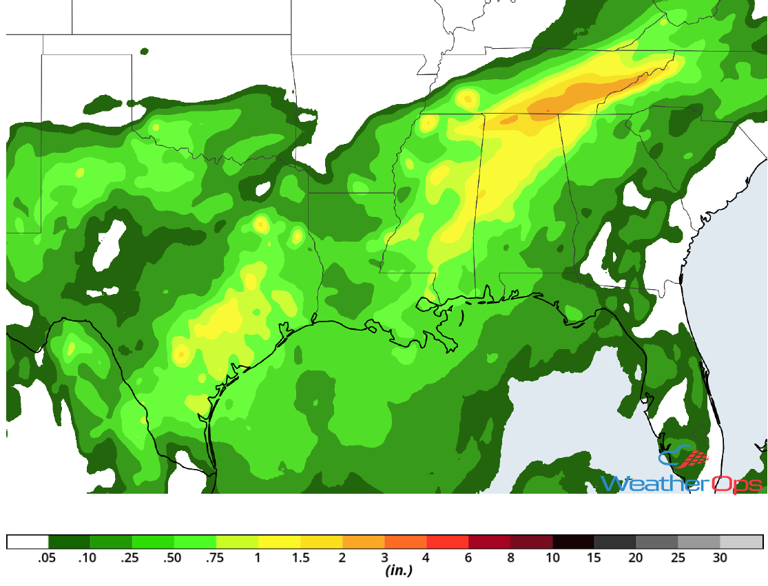 Rainfall Accumulation for Wednesday, September 26, 2018