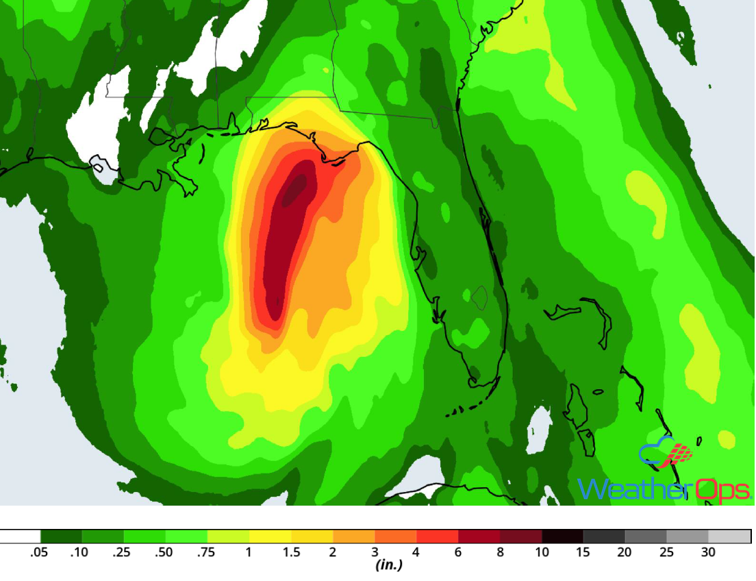 Rainfall Accumulation for October 10-11, 2018