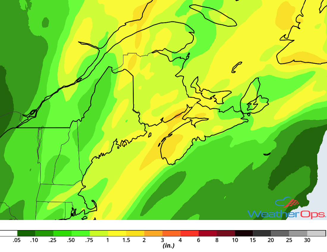 Rainfall Accumulation for Saturday, November 3, 2018