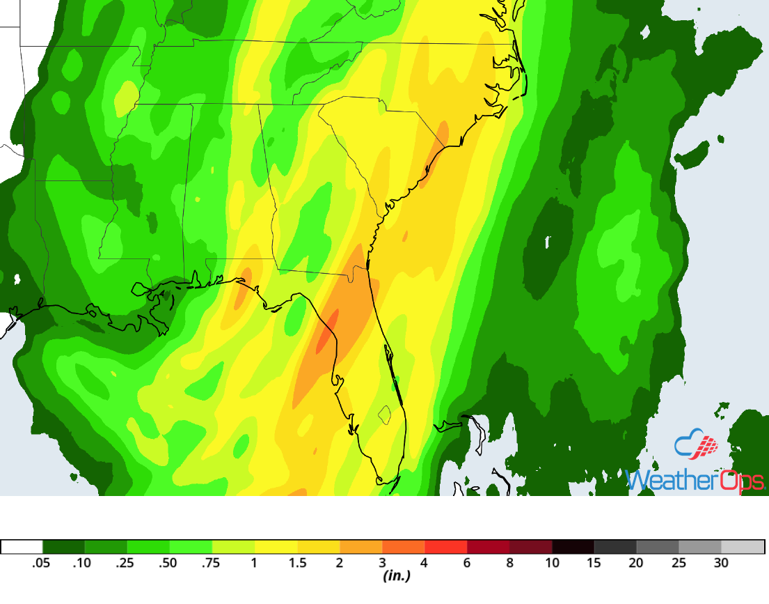 Rainfall Accumulation for Thursday, December 20, 2018