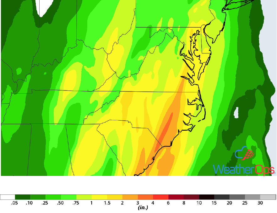 Rainfall Accumulation for Thursday, December 20, 2018