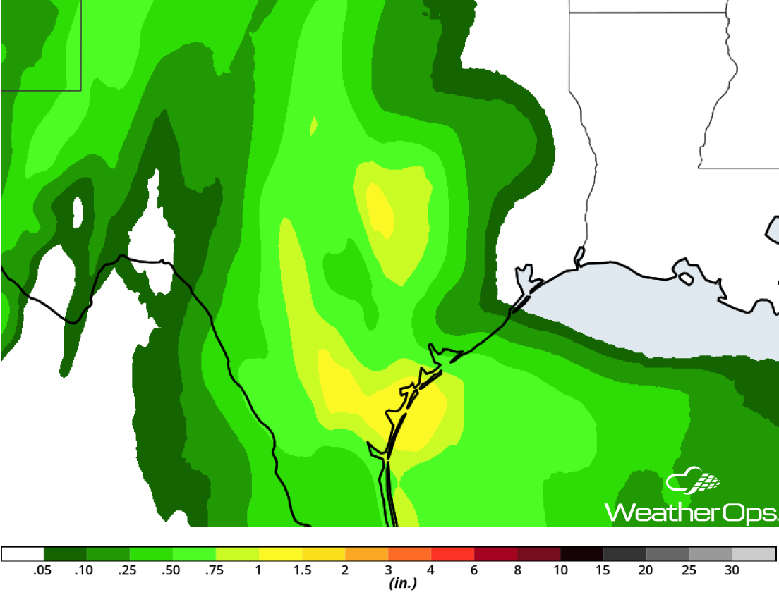 Rainfall Accumulation for Thursday, October 18, 2018