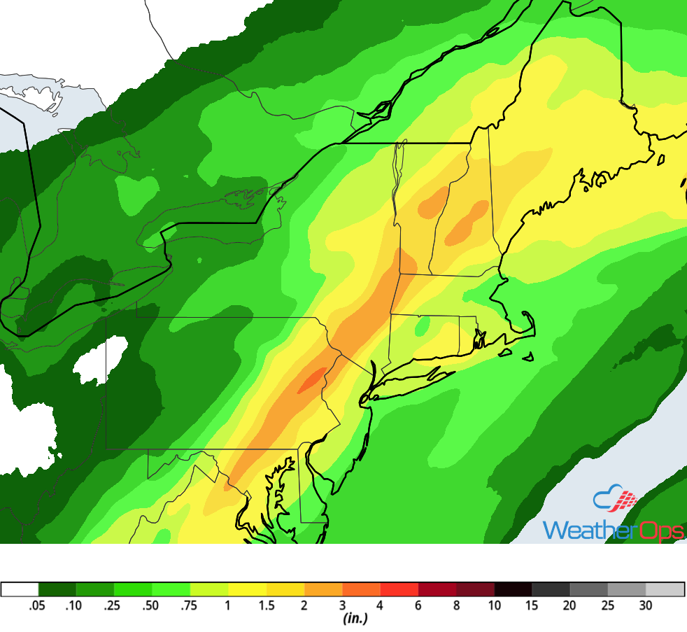 Rainfall Accumulation for Friday, November 2, 2018