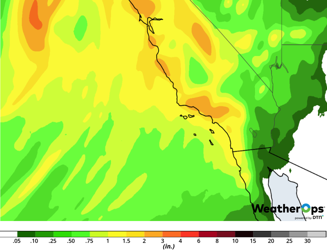Rainfall Accumulation for February 1-2, 2019