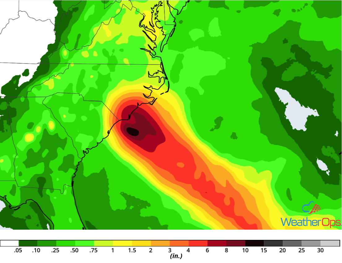 Rainfall Accumulation for Thursday, September 13, 2018