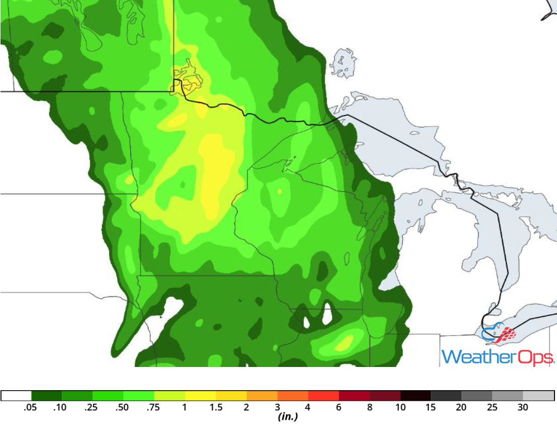 Rainfall Accumulation for Saturday, June 2, 2018
