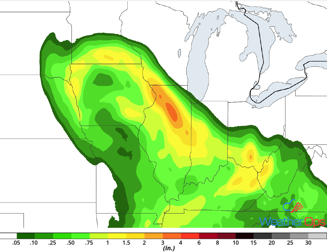 Rainfall Accumulation for Thursday, June 21, 2018