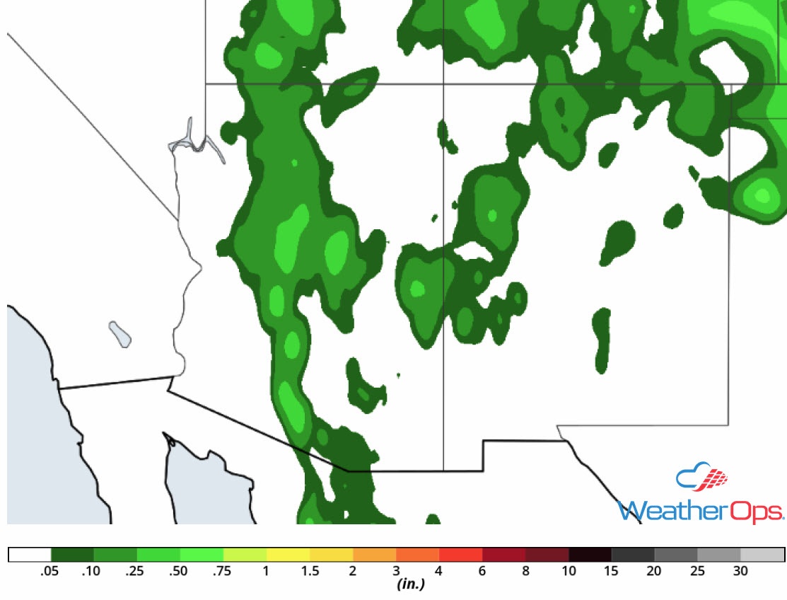 Rainfall Accumulation for Tuesday, August 21, 2018