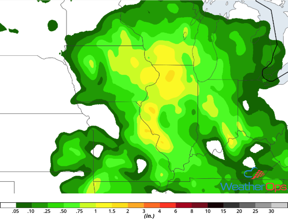 Rainfall Accumulation for Tuesday, June 26, 2018