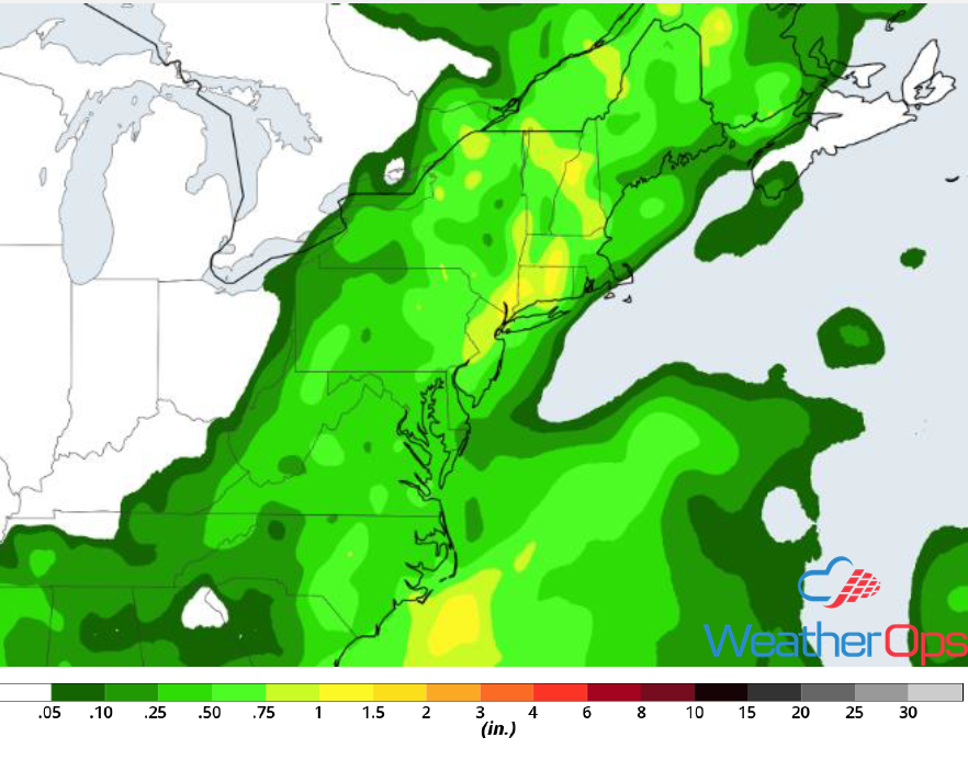 Rainfall Accumulation for Tuesday, July 17, 2018