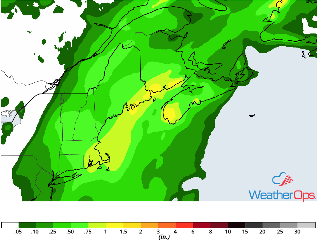 Rainfall Accumulation for Thursday, July 26, 2018