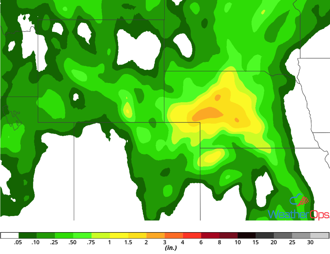 Rainfall Accumulation for Friday, May 18,, 2018