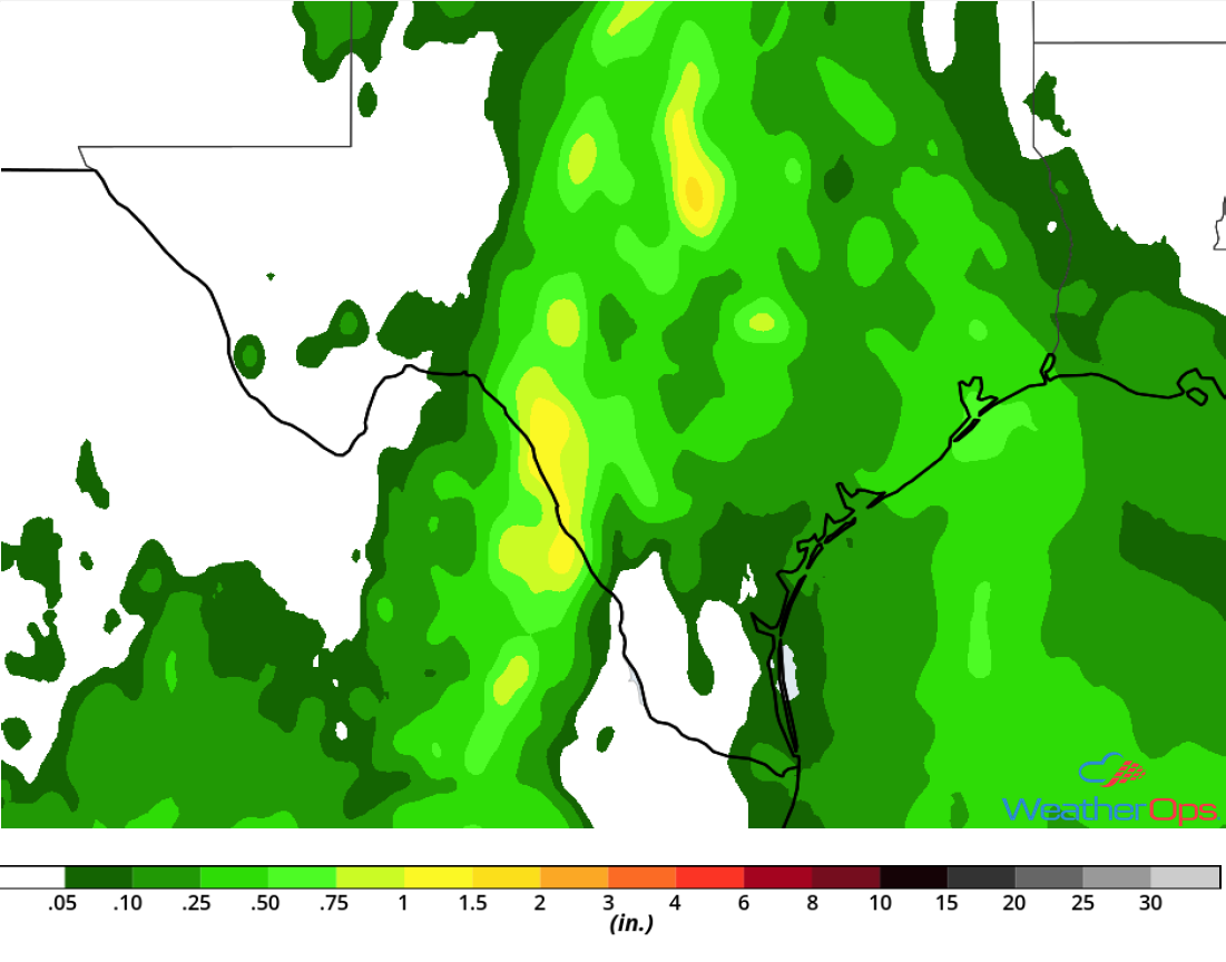 Rainfall Accumulation for Tuesday, September 4, 2018