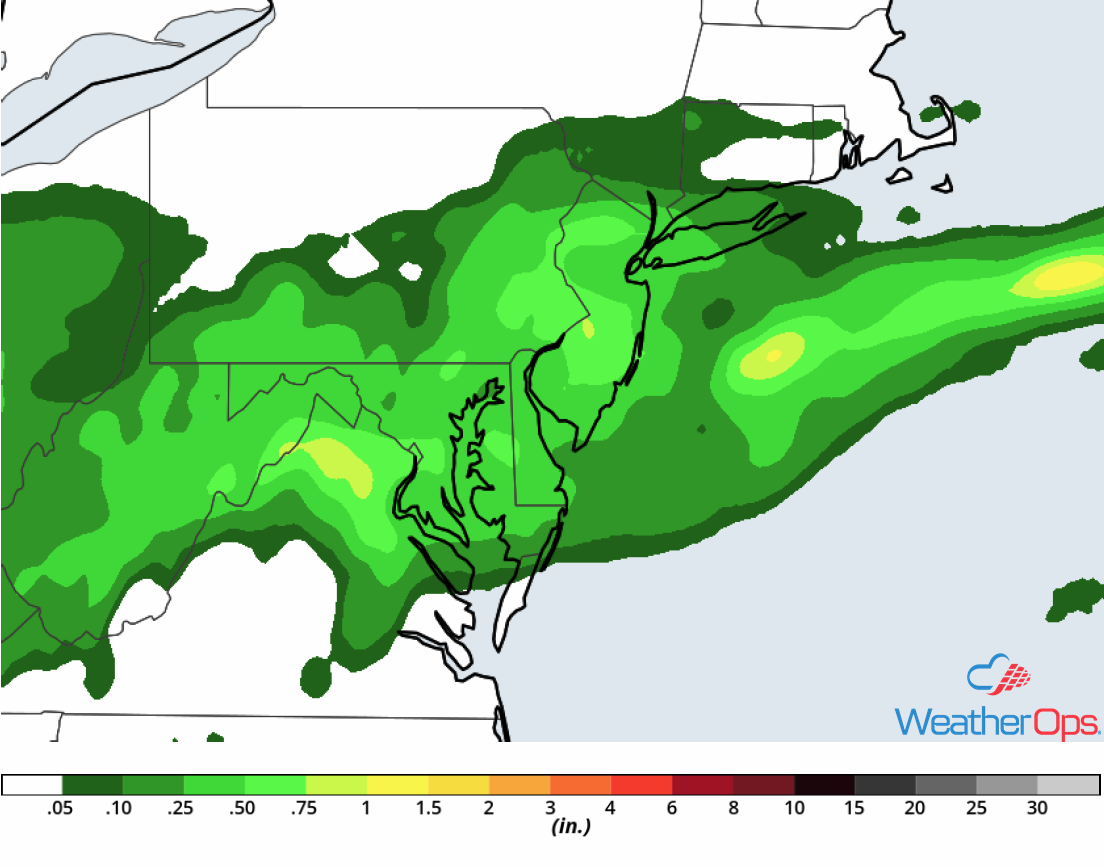 Rainfall Accumulation for Friday, September 7, 2018