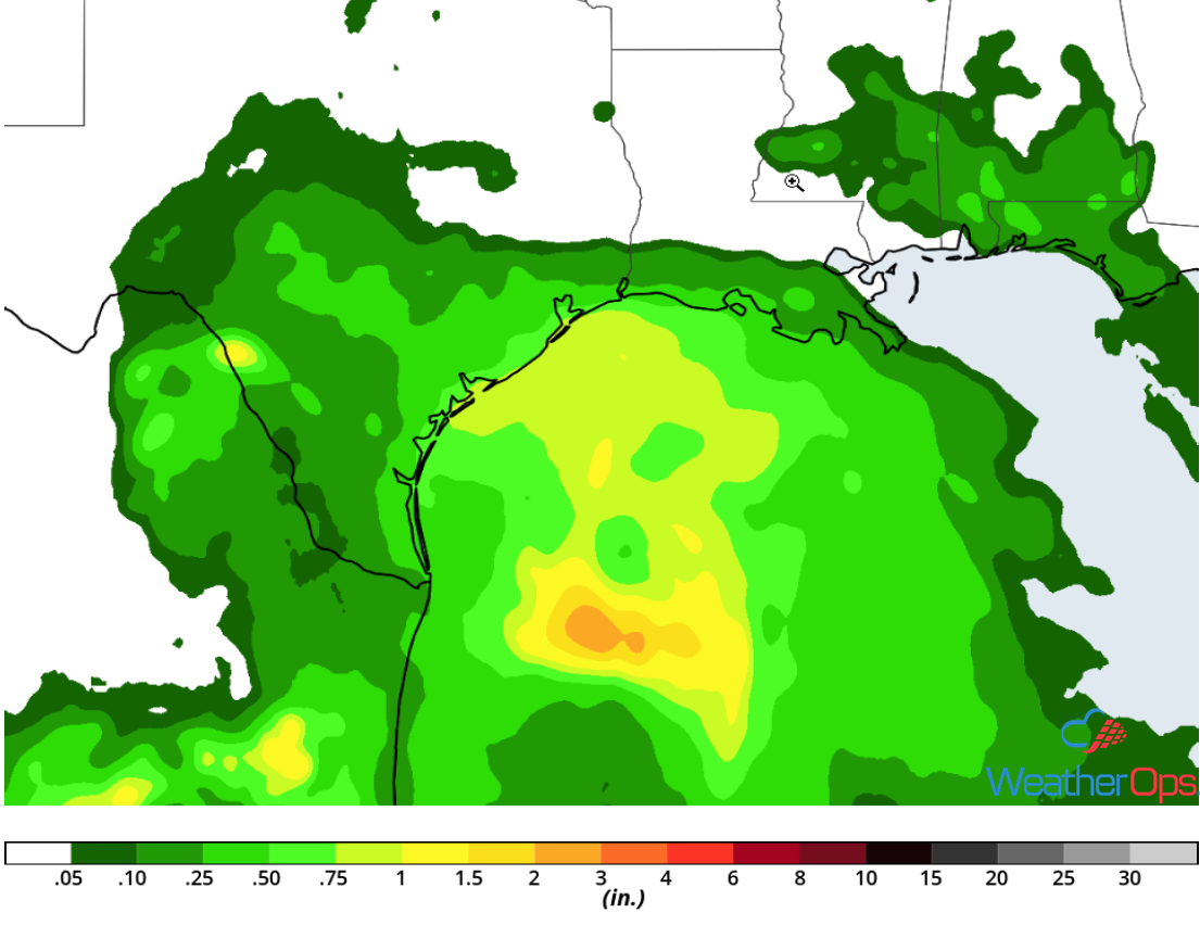 Rainfall Accumulation for Thursday, September 13, 2018