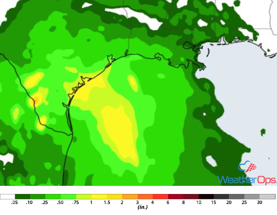 Rainfall Accumulation for Friday, September 14, 2018