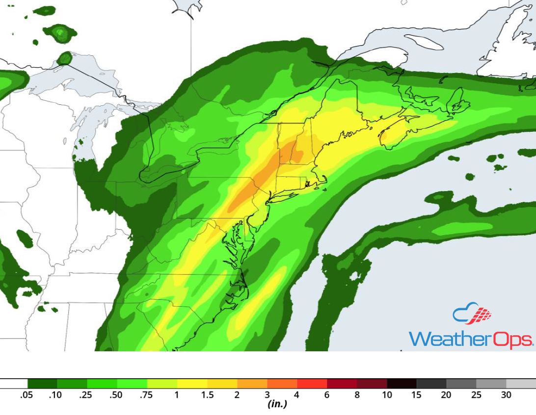 Rainfall Accumulation for Friday, November 2, 2018