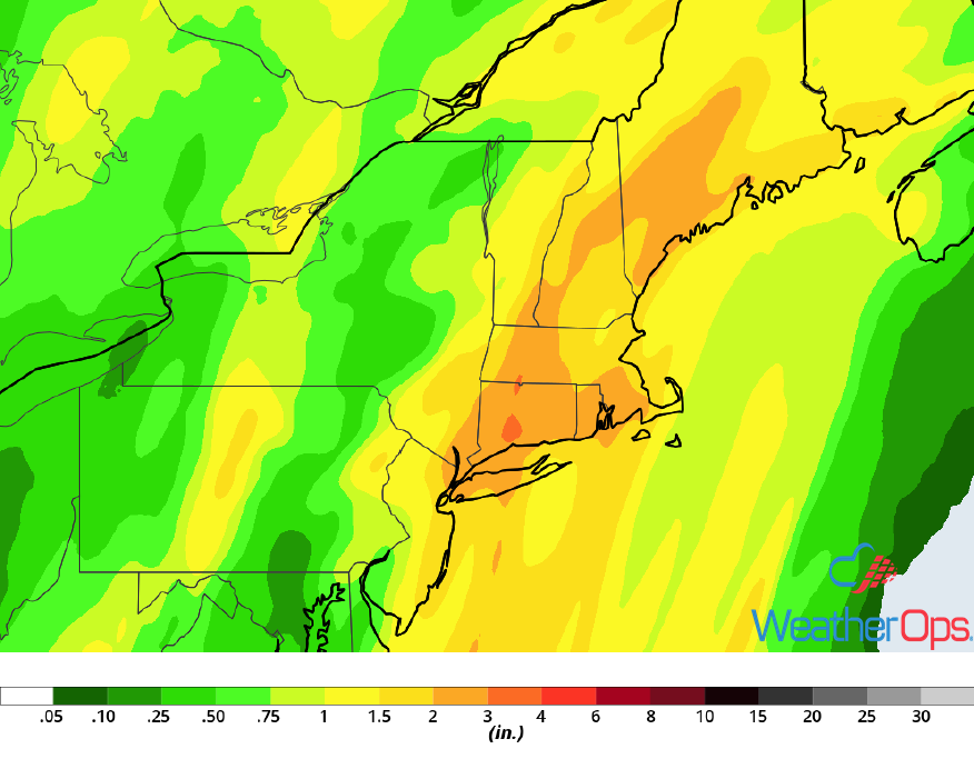 Rainfall Accumulation for Friday, December 21, 2018
