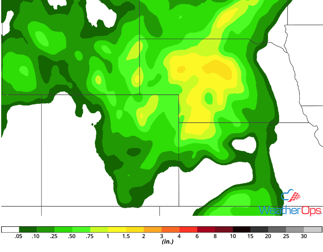 Rainfall Accumulation for Friday, May 18, 2018
