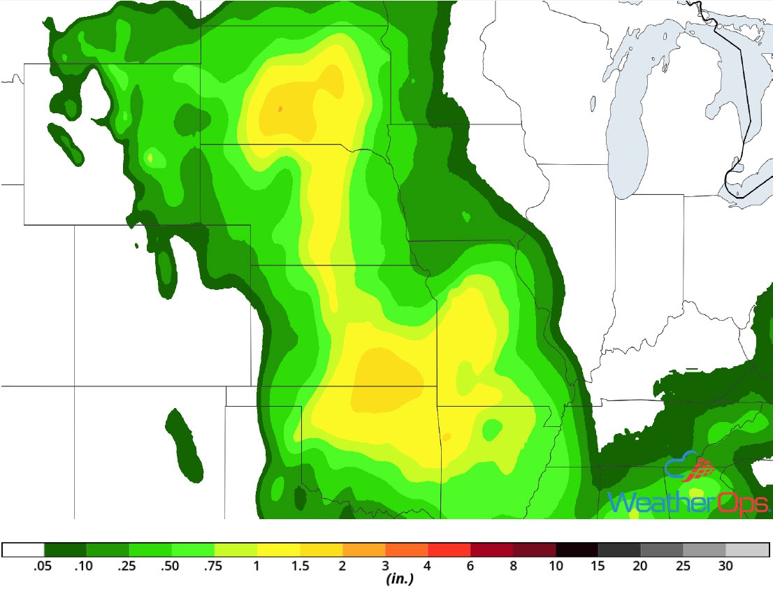 Rainfall Accumulation for Sunday, August 19, 2018