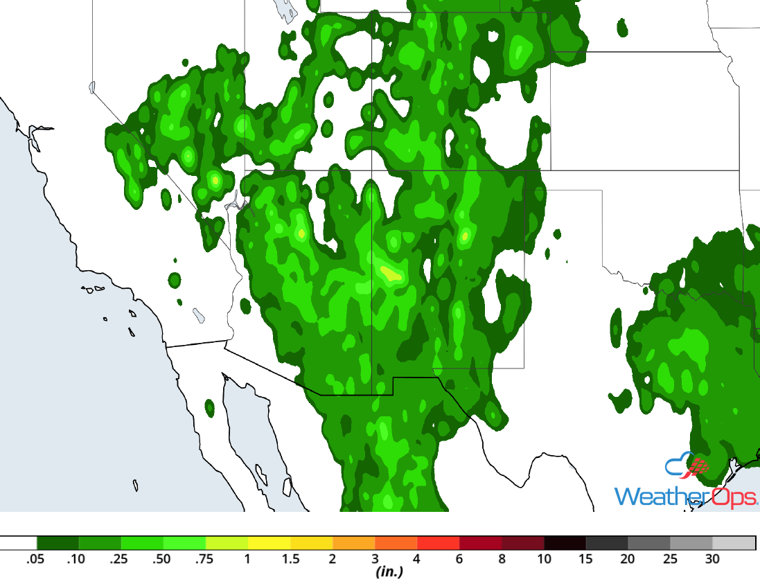 Rainfall Accumulation for Thursday, July 12, 2018