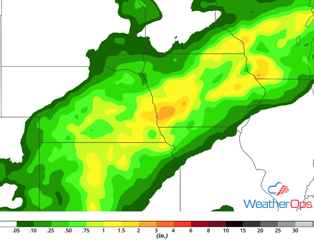 Rainfall Accumulation for Sunday, September 2, 2018