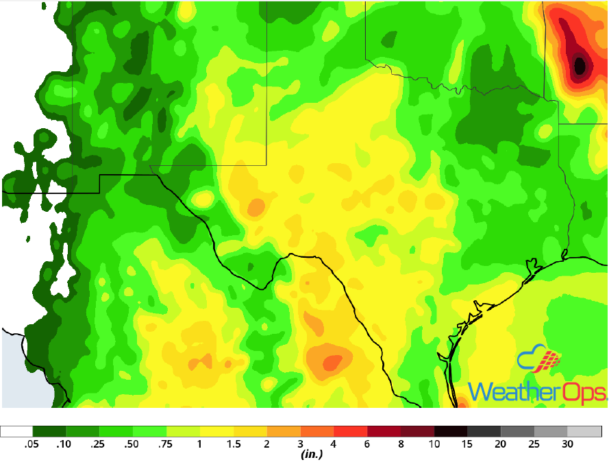 Rainfall Accumulation September 5-7, 2018