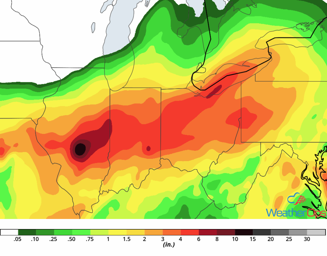 Rainfall Accumulation for September 8-9, 2018