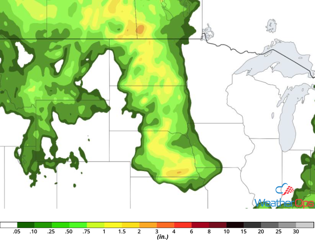 Rainfall Accumulation for Friday, June 1, 2018