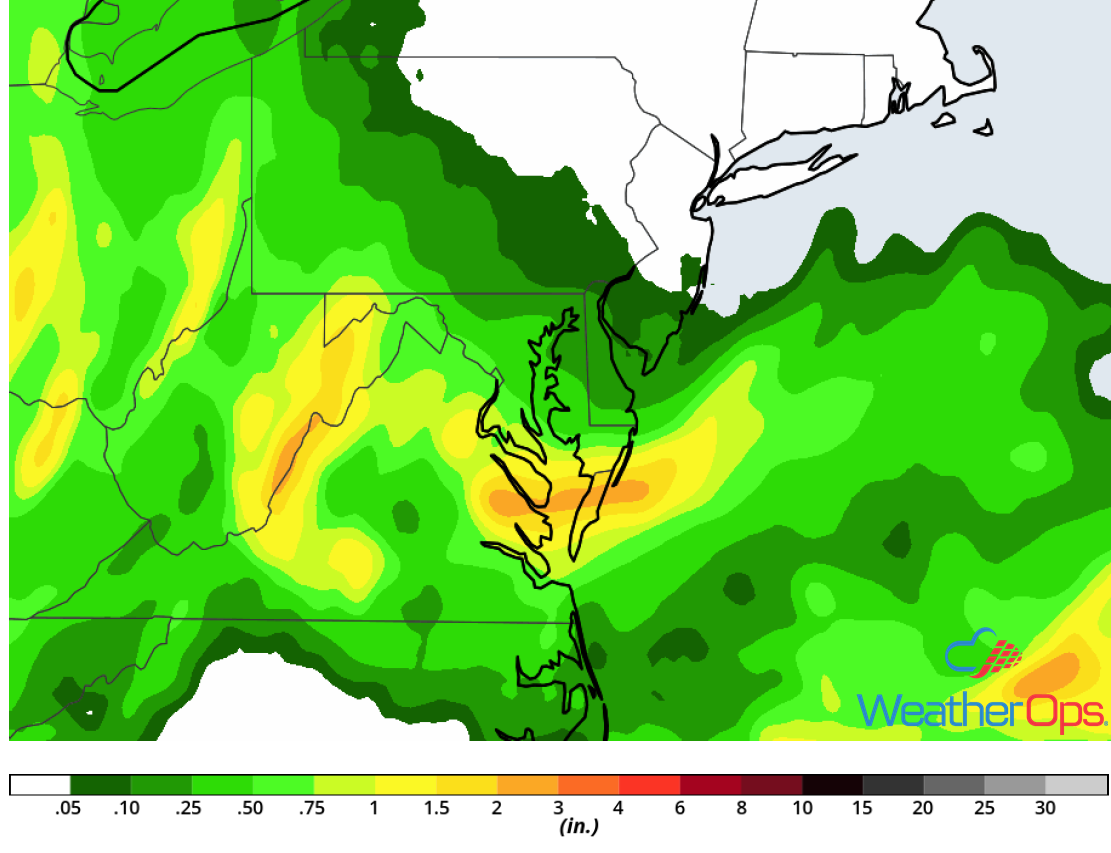 Rainfall Accumulation for Friday, June 22, 2018