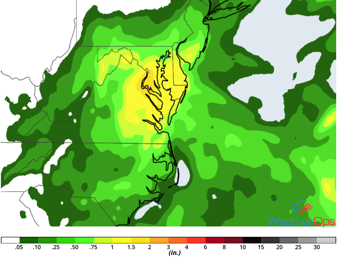 Rainfall Accumulation for Saturday, June 2, 2018