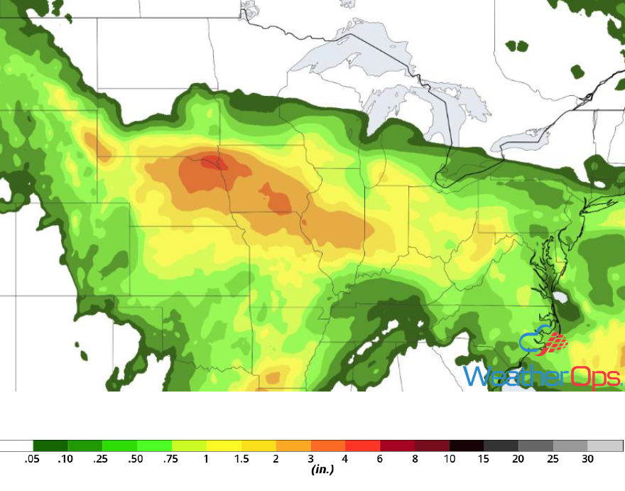 Rainfall Accumulation for June 19-20, 2018