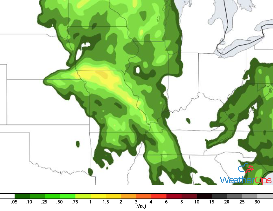 Rainfall Accumulation for Saturday, June 2, 2018
