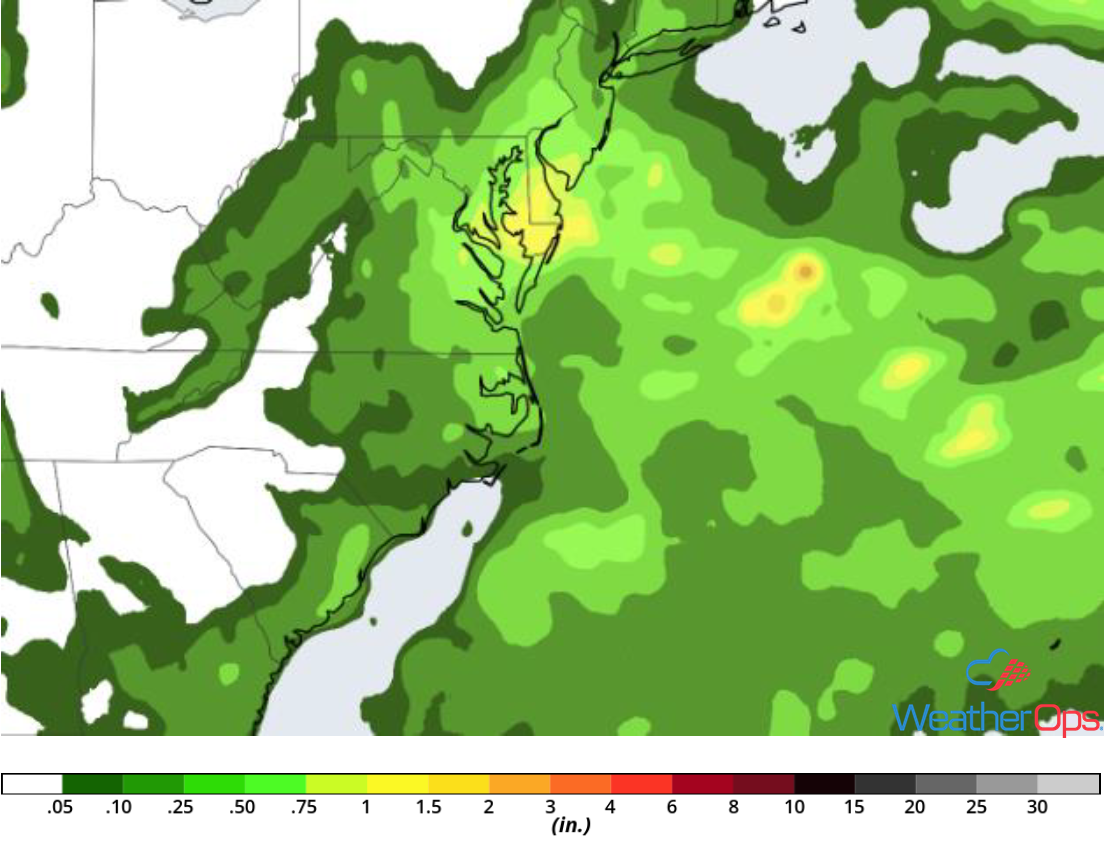 Rainfall Accumulation for Saturday, June 2, 2018