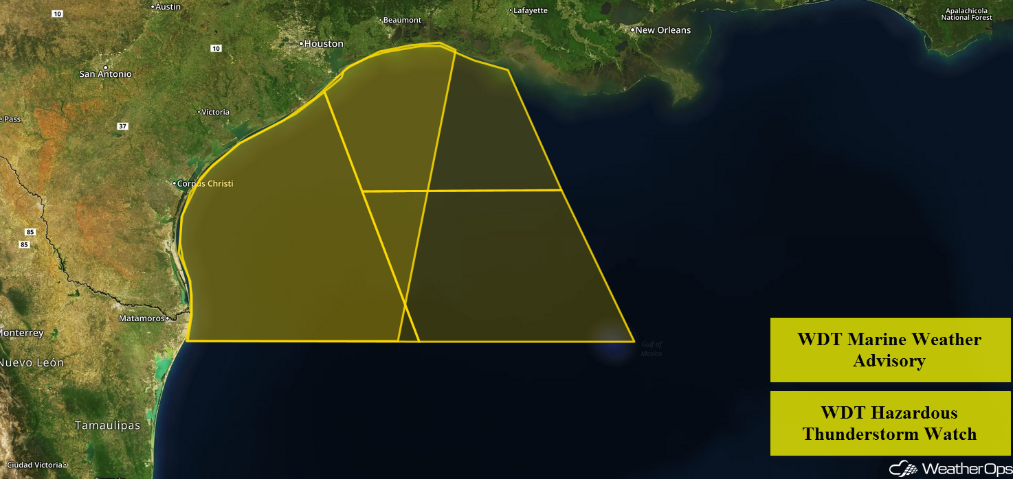 WDT Marine Weather Advisory and Hazardous Thunderstorm Watch 6/19/18