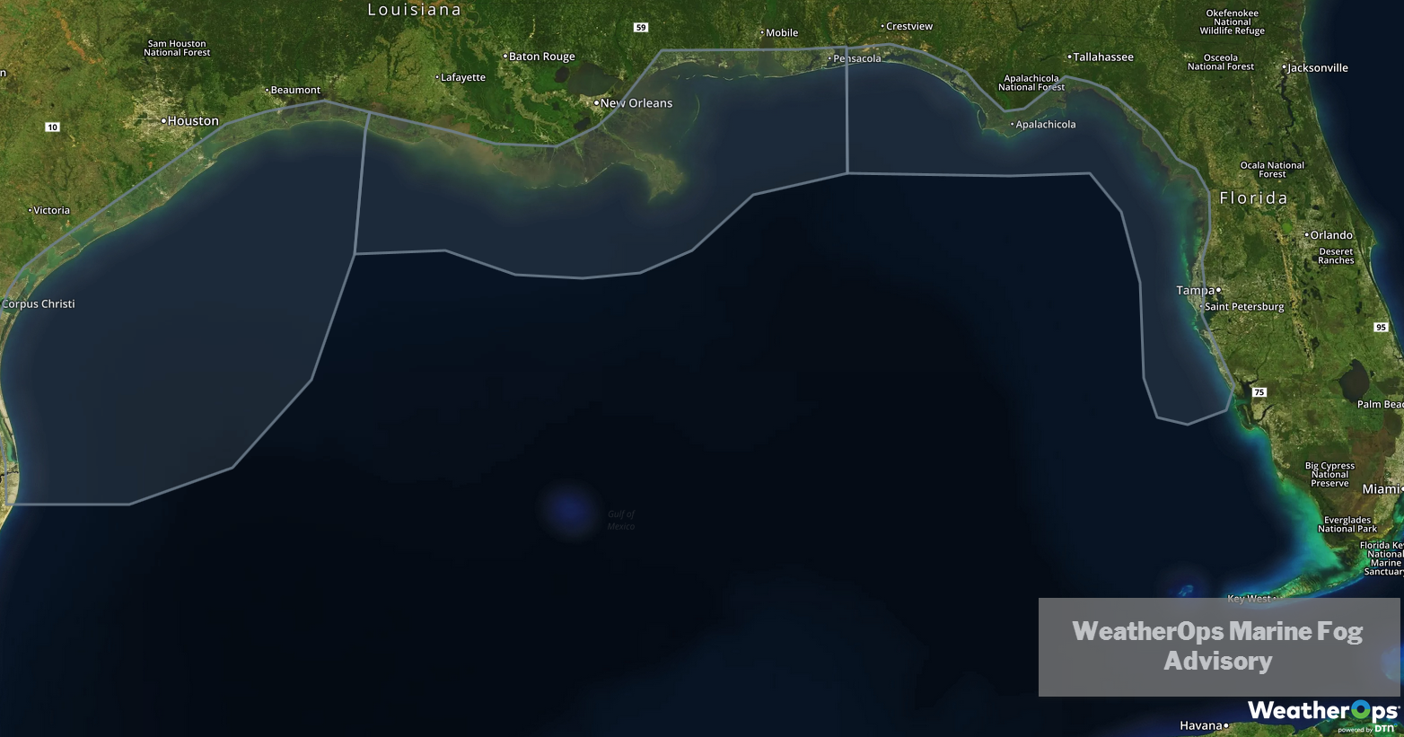 WeatherOps Marine Fog Advisory 2/22/19