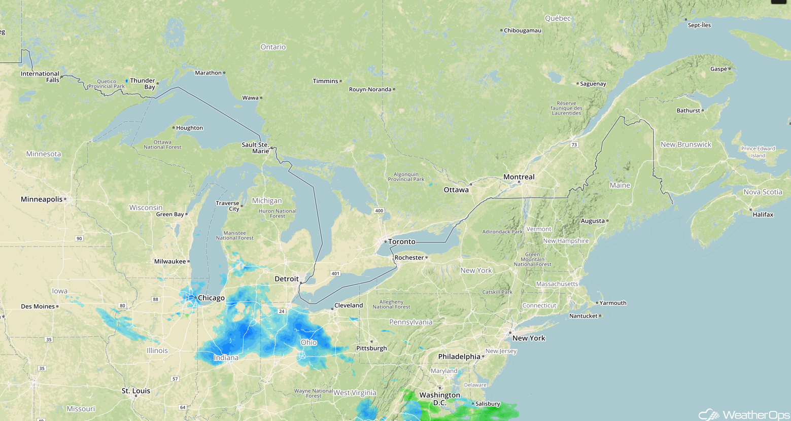 Radar 9:20am EDT Monday, April 9, 2018