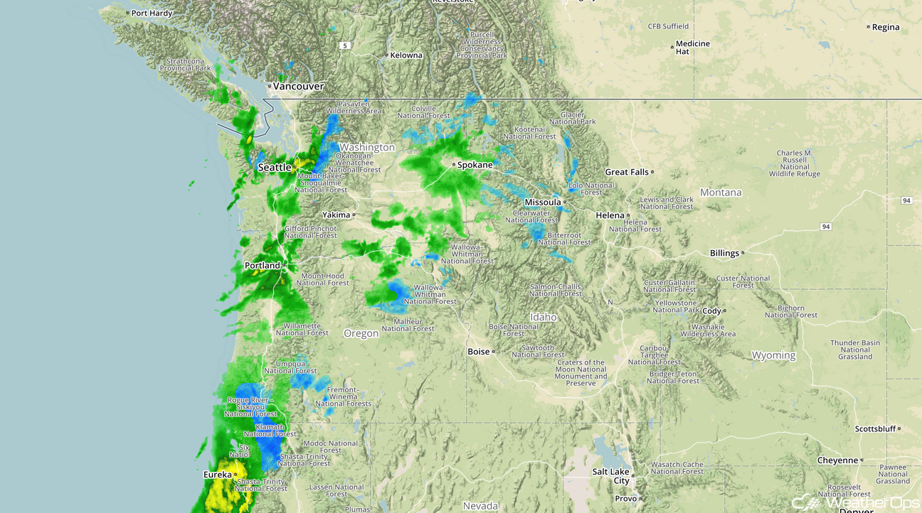 Radar 7:45am PST Wednesday, January  24, 2018