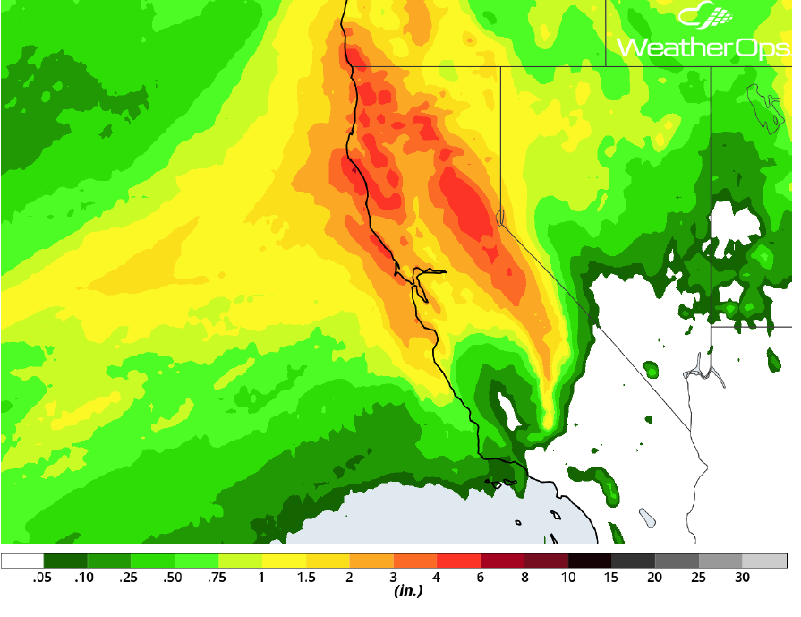 Rainfall Accumulation for April 6-7, 2018