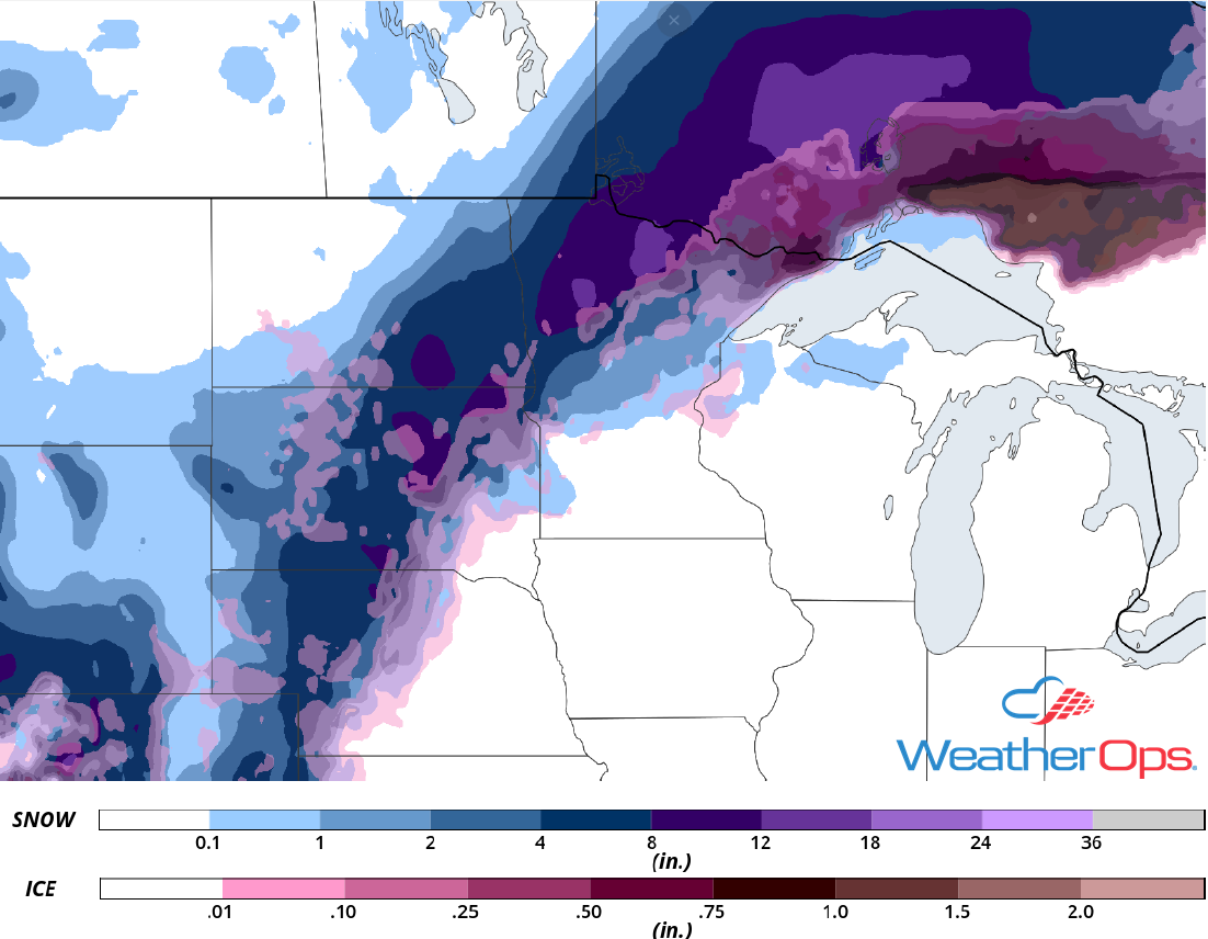 Snow Accumulation October 9-11, 2018