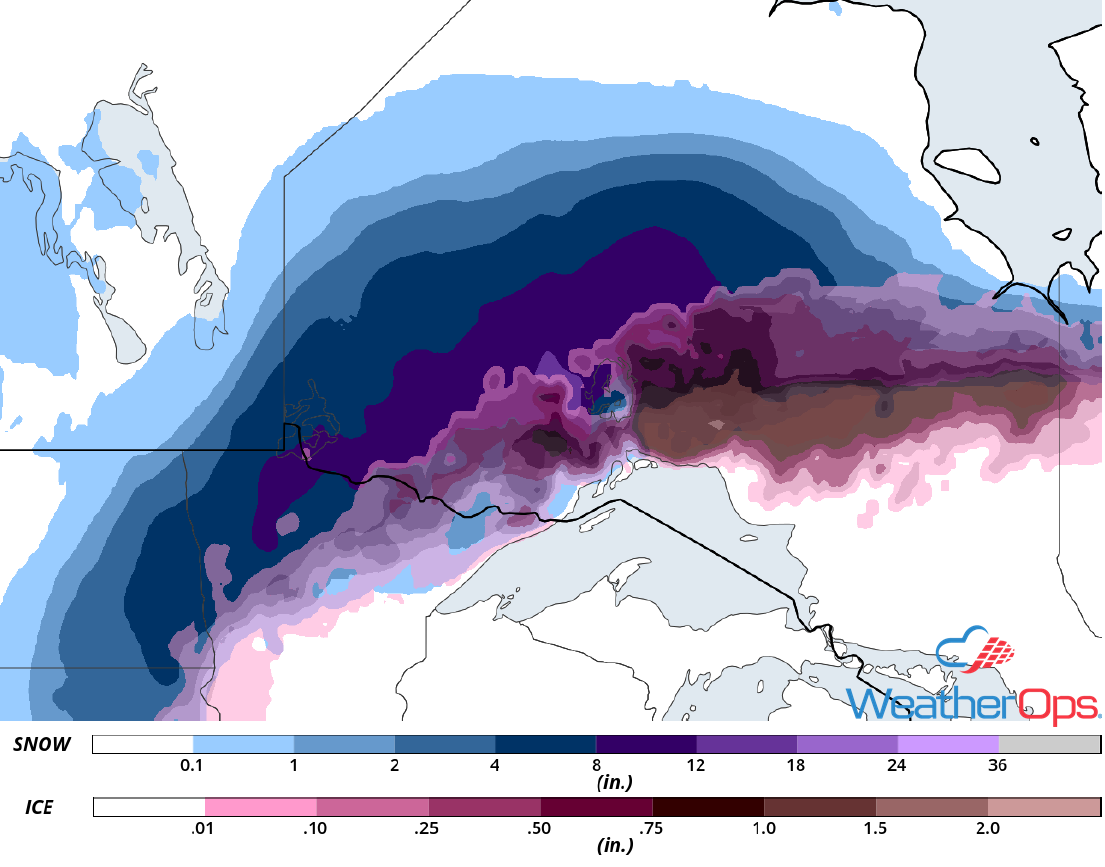 Snow Accumulation for Wednesday, October 10, 2018