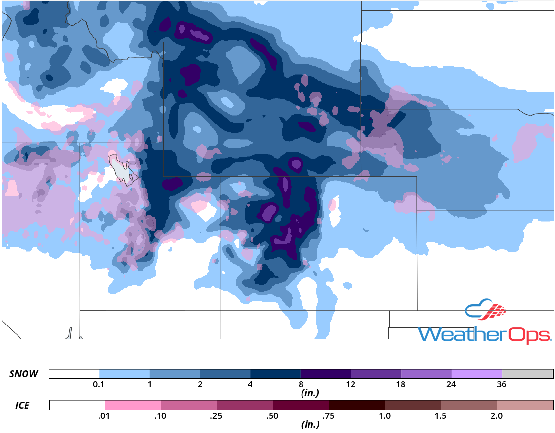 Snowfall Accumulation for November 23-24, 2018