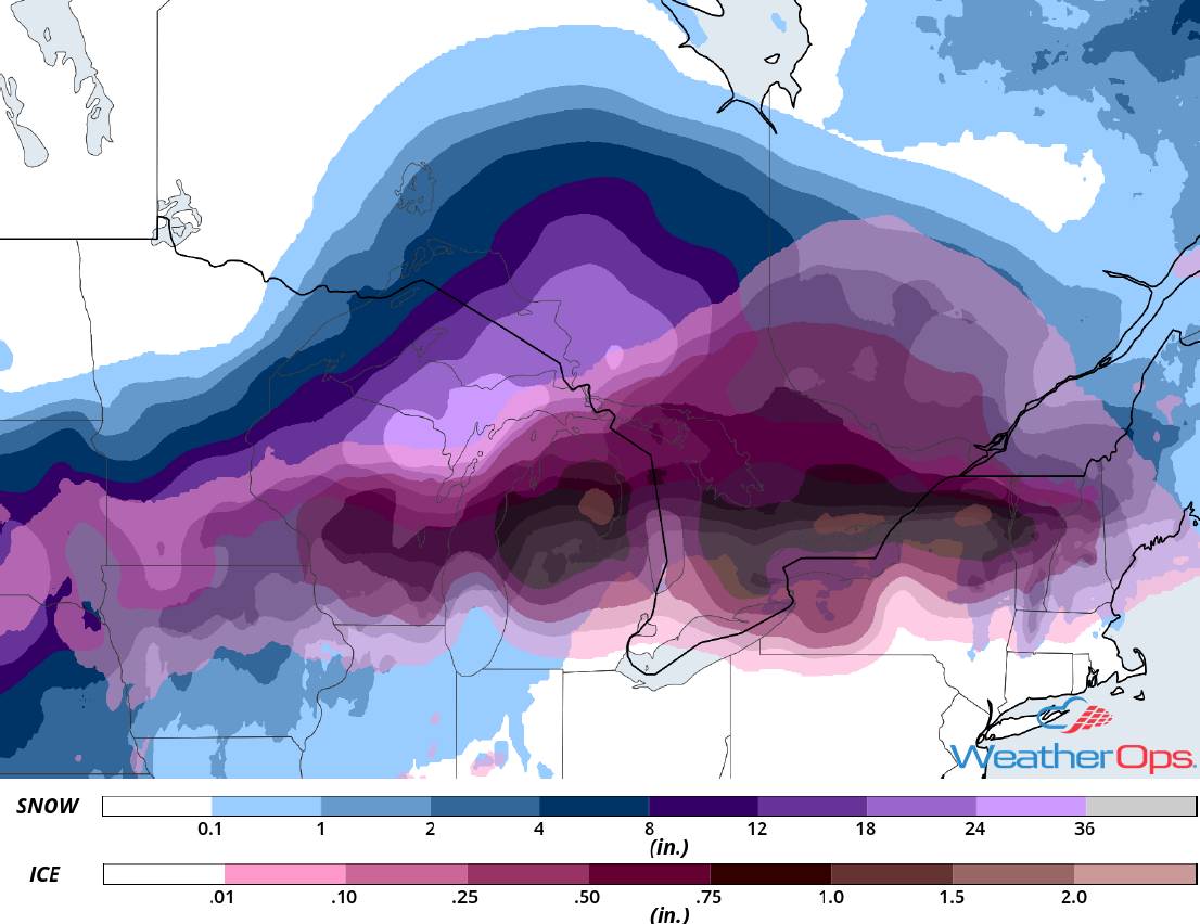 Snow Accumulation April 14-15. 2018